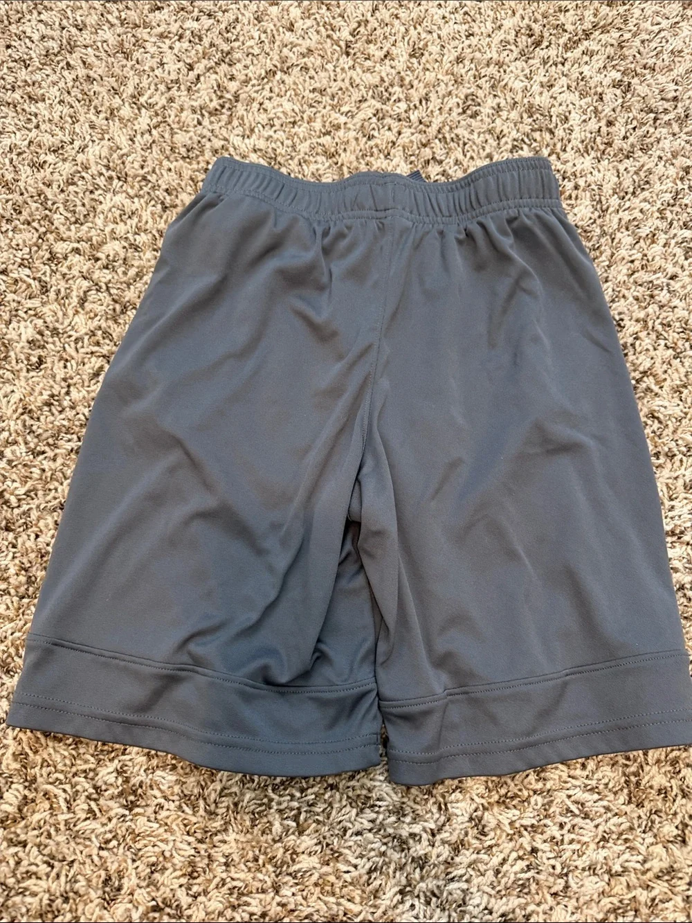 Under Armour Dark Gray Boy Athletic Shorts with Logo